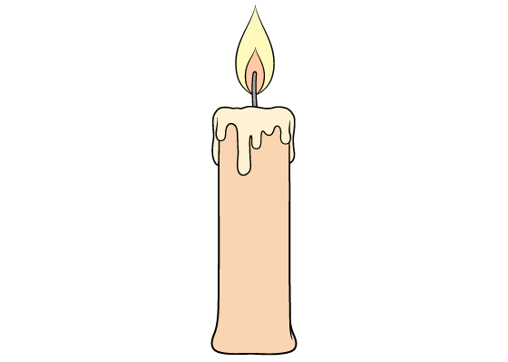 candle drawing tutorial