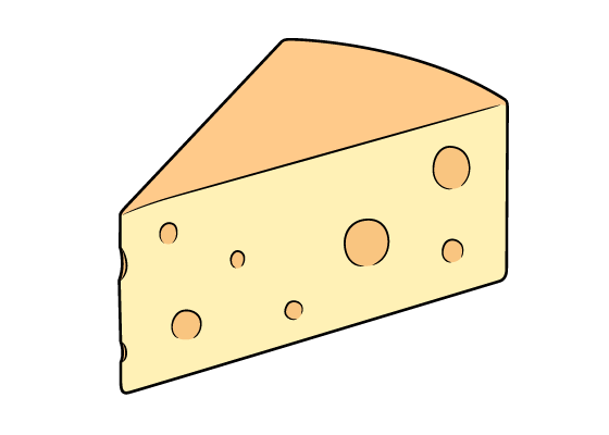 cheese drawing tutorial