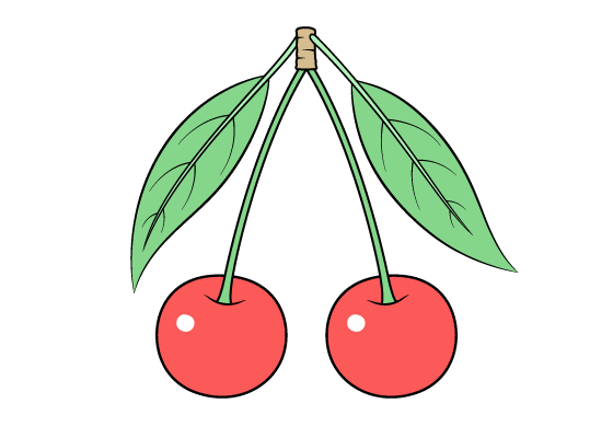 cherries drawing tutorial