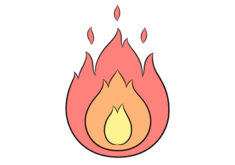 fire drawing tutorial
