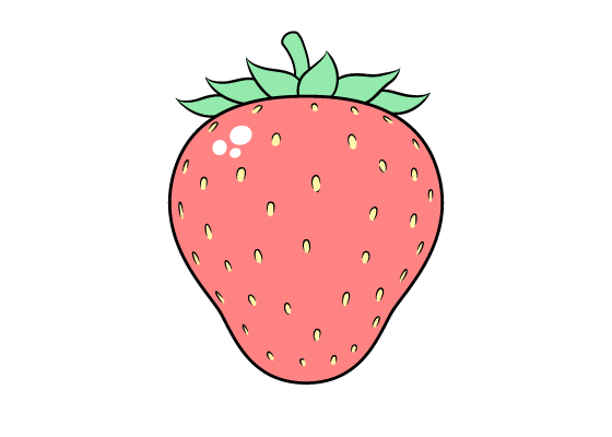 strawberry drawing tutorial