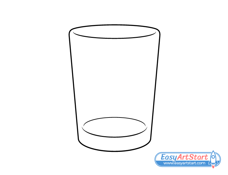 water glass drawing
