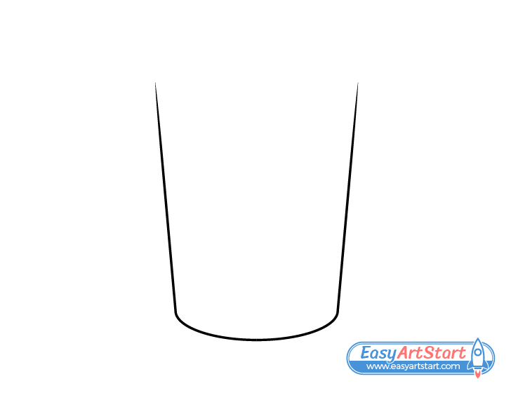 water glass shape drawing