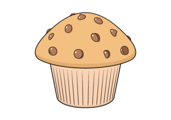 muffin drawing tutorial