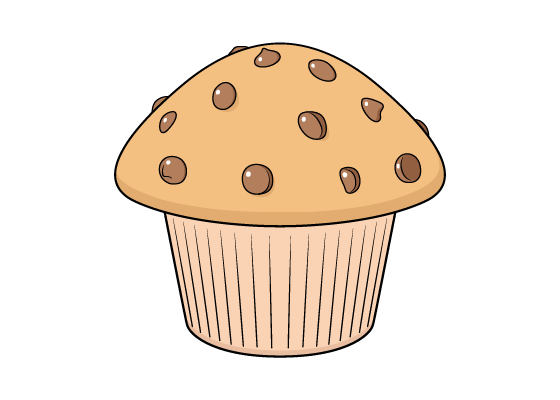 muffin drawing tutorial