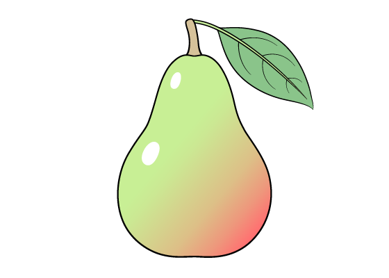 pear drawing tutorial