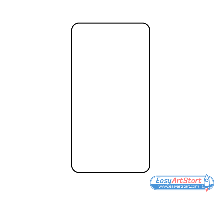 phone outline drawing