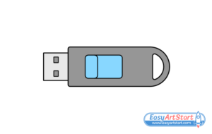 How to Draw a USB Stick (6 Easy Steps) - EasyArtStart