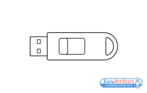 How to Draw a USB Stick (6 Easy Steps) - EasyArtStart