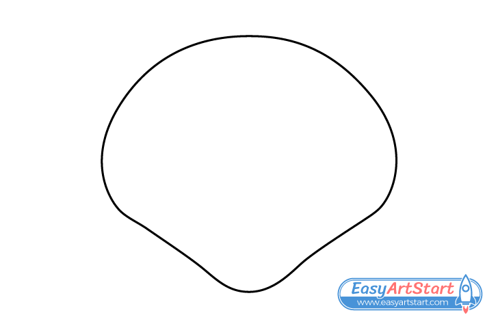 seashell shape drawing seashell shape drawing